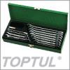 Bộ khóa đầu vòng miệng /Extra Long Combination Wrench 15° Offset - METRIC